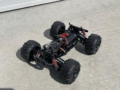 1:16 Scale Storm RC Monster Truck, 4WD Off-Road Remote Control Car, Brushed Motor, RTR, Blue/Black