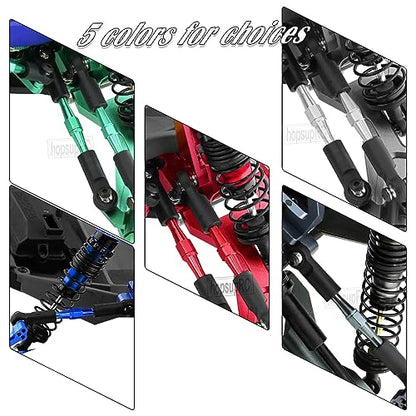 Adjustable Turnbuckles Upgrades Part for 1/10 Slash/Rustler/Stampede/Bandit VXL 4WD, Adjustable Turnbuckles Camber Links Toe Link,7PCS Red - color: Red/7pcs