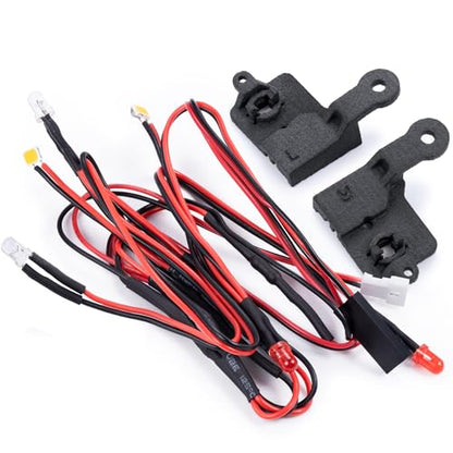 RC Car LED Lights Kit Front & Rear Light Lamp Taillight Headlight Compatible with Tra-xxas TRX4M F150 1/18 RC Crawler Car Upgrade Parts Accessories