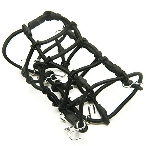 1/10 RC Elastic Luggage Net 18x9cm with Hook for 1:10th RC Vehicles RC Crawler Truck Car D90 TRX4 Roof Rack