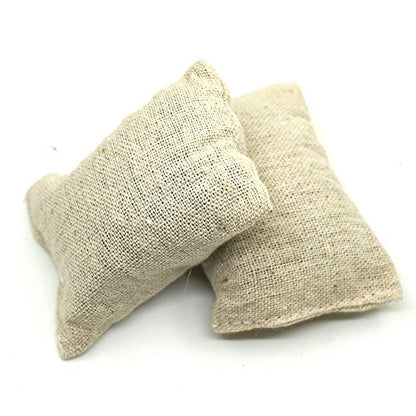 2PCS Simulation Sandbag Brown RC Car Simulated Sand Bags Decoration Sandbags Decor Tool Spare Parts for 1/10 SCX10 RC Carwler Car (2PCS)