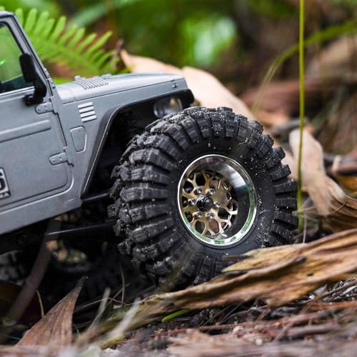 INJORA 1.3" ModuWheel -4.05mm Offset Brass&Aluminum Wheels for 1/18 1/24 RC