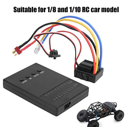Brushed ESC, Convenient 1/10 ESC Program Card Easy to Installation Waterproof for Car Model(Default)