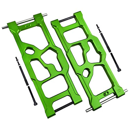 Aluminum Rear Lower Suspension Arms for ARRMA Kraton 8S BLX 1/5 Scale RC Truck (1 Pair), Replaces ARA330590 Upgrades (Green) - color: Green