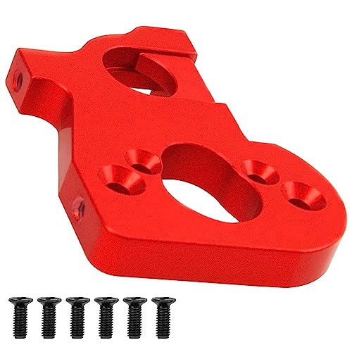 Metal Motor Mount Holder & Battery Mount Support Compatible with Wltoys 144001 144002 124016 124017 124019 124018 RC Car (Red) - color: Red