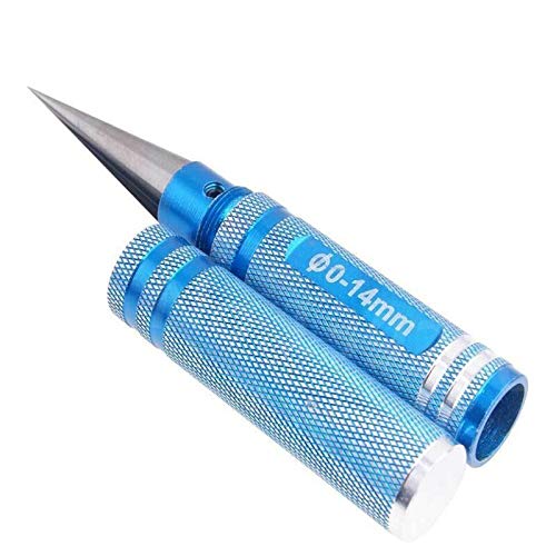 Replacement Part For Metal Hole Puncher For 1/10 RC Cars Shell Body Reamer Drills 0-14mm 80105 RC Car Hobby Tool Remote Control Cars - (Color: Blue) - color: Blue