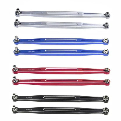 Front Steering Tie Rod Links 7075-T6 for 1/5 Traxxas X-MAXX WideMaxx 8S & 1/6 XRT 8S Monster Truck Upgrades Parts, Replacement for #7897, 2pcs Set (Black) - color: Black