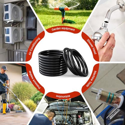 419Pcs O-Ring O Rings Assortment Kit, 32 Sizes Nitrile Rubber, for Automotive Plumbing Valve Bearing Air Water Fitting Repair, Black - style: 32 Size/419 Pcs