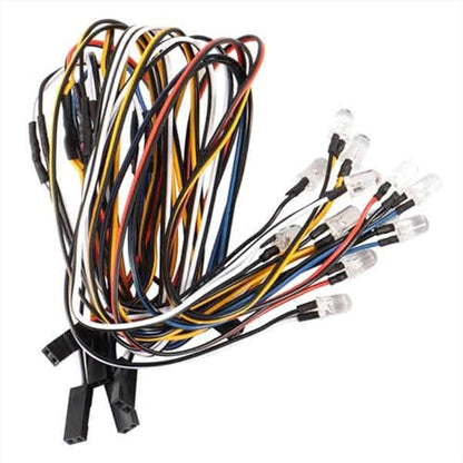 RC Front Rear Lamp Group Compatible with DumboRC X6DC 2.4G 6CH Receiver with Strip Light Control Board Module Set for RC Car Transmitter Replacement Accessories