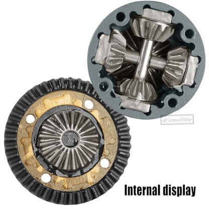 RC F/R Diff 43t &10t Input Gear Upgrades Part for 1/8 Kraton/Outcast/Talion 6S BLX EXB,Notorious 6S BLX,1/7 Mojave 6S BLX EXB,BigRock/Fireteam 6S BLX,Replace ARA310990 ARA310979,Titanium - color: Titanium(1set)