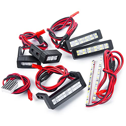 1:7th RC Led Light Kit Headlight Taillights Front/Rear Lamp for 1/7th ARRMA Limitless F1 RC Car Upgrades