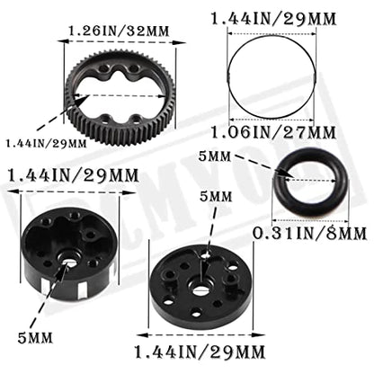 Aluminum Differential Case Upgrade Parts for 1/10 Slash 2WD VXL/Stampede 2WD VXL XL-5/Rustler 2WD VXL XL-5/Bandit 2WD VXL,Alloy Differential Case Hop Ups