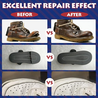 Shoe Glue Sole Repair, Super Glue for Shoes Heavy Duty 40g | Waterproof Flexible Instant Adhesive Shoe Glues Sole Repair, Boot Repair, Sneakers, Athletic Shoes, Heels, Sandals - style: Shoe Glue
