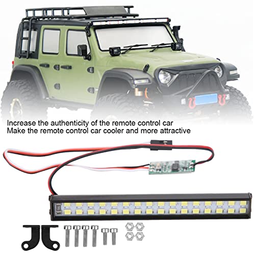 Pilipane 32pcs Lamp Beads RC Car Roof Lamp, RC Crawler Light Bar Roof Lamp Kit and Universal LED Light Bar Accessory Model car Parts, LED Light Bar Kit （ 3.9 x 0.5 x 0.5in）