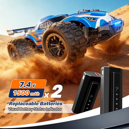 1/16 Brushless Fast RC Cars for Adults - Max 64KM/H Off Road Remote Control Car - High Speed 4X4 All Terrain RC Monster Trucks