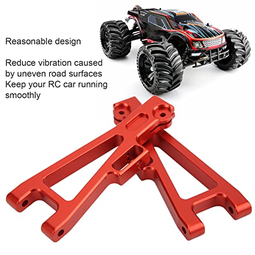 Metal RC Suspension Arm Set for JLB 1/10 Truck, Sturdy and Durable Front Rear Forearm, Perfect for DIY Upgrade, (Red) - color: red