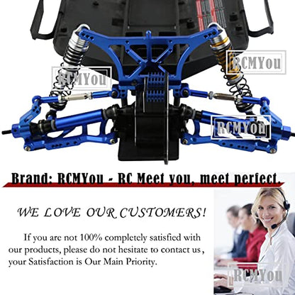 Upgrades Part for 1/10 Slash 2WD,Alloy Front Rear Suspension Arm,Caster Block,Steering Blocks,Rear Stub Axle Carriers Upgrades Hops Up Set for Slash 2WD,Navy Blue - color: Navy Blue