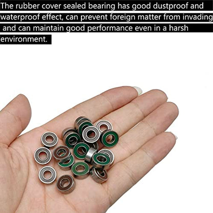 20 pcs MR115-2RS 5x11x4mm Replacement Precision Ball Bearings MR115 2RS