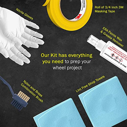 ERA Paints Yellow Wheel Paint With Omni-Curing Catalyst Technology - 2K Aerosol Glossy Finish With High Temp Resistance And Extreme Durability Against Color Fade And Chemicals Like Brake Fluid - color: Yellow 2K Spray Paint Only