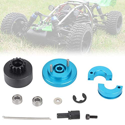 RC Nitro Engine Clutch Set 13T Speed Variator Bell Springs Metalmaterial Blue Red 1:10 Car Buggy Truck Short Course Crawler (Blue)