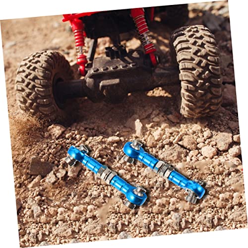 Zerodeko 2Pcs Adjustable Linkage Steering Rod for Rc Cars Trucks Lightweight Replacement for Old Servo Links Rc Enthusiasts
