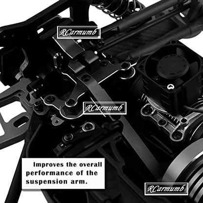 Front Chassis Brace Upgrades Part for 1/8 Sledge 4WD #95076-4,Aluminum Alloy Front Chassis Brace Hops up for Sledge Monster Truck RC Car #95076-4,Replace #9520, Black - color: Black - Front Chassis Brace