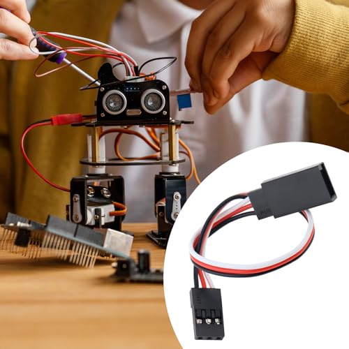 15Pcs 3-Pin Servo Extension Cable 15cm Male to Female JST Plug Servo 30 Core Wire Cable Connectors Fit for JR RC Airplane Car Remote Control Parts