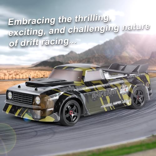 HAIBOXING 2196 1/18 Scale RC Cars Drift RC Car 28 KM/H High Speed with Gyro | 2.4 Ghz Electric Vehicle RTR 4X4 Remote Control Cars, Drifting Race Toys for Adults Boys Girls Kids, Gifts with Two Batteries - color: 2196 Black