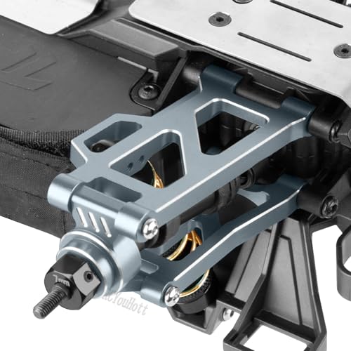RC Aluminum Caster Block & Steering Blocks & Rear Stub Axle Carriers & Steering Bellcranks Upgrades Part for 1/16 Mini Maxx 4WD (Car Model:#107154-1#108046-1#108164-1#108076-1),Titanium - color: Titanium-(for 1/16）