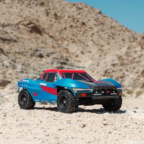 ARRMA RC Truck 1/10 FURY 2wd 223S BLX Brushless Short Course Truck RTR (Battery and Charger Not Included) with DSC, Blue, ARA3521T1 - color: Blue