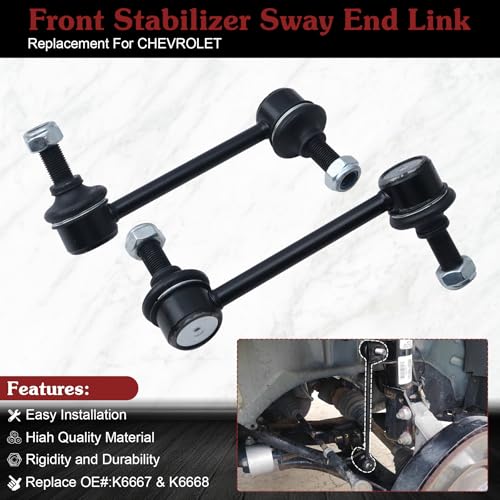 2* K6667 K6668 Rear Sway Bar Link - Restore Rear SUV Control | Compatible with 2002-2009 Chevy Trailblazer - color: 1*K6667 1*K6668, size: Sway Bar Link
