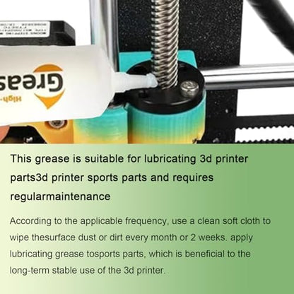 5-Pack 3D Printer Parts Lubricant Optical Axis Grease Gear Grease | Guide Grease, For Bambu Lab X1 X1C P1P P1S A1 Mini, Kobra 2 Series, Neptune 4, Ender 3 V3 KE/Ender 3 V3/CR10-SE