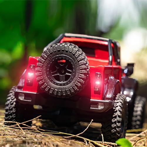 RC Truck Pickup Body Shell for 1/18 RC Crawler Car TRX4M Defender Bronco (Red) - color: Red