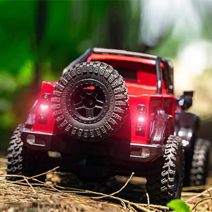 RC Truck Pickup Body Shell for 1/18 RC Crawler Car TRX4M Defender Bronco (Red) - color: Red