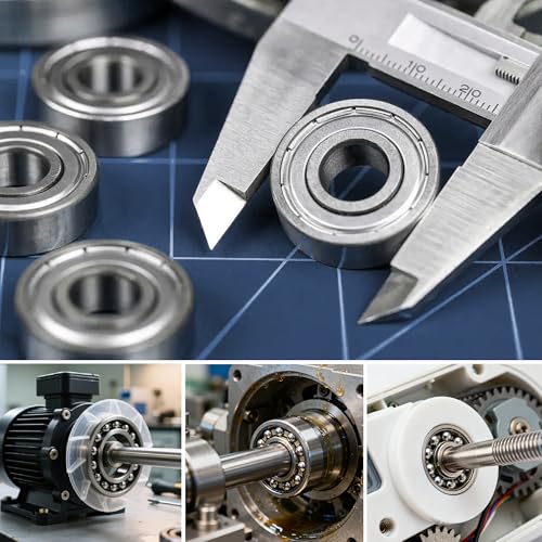 Dianrui 68 PCS 693ZZ/ 623ZZ/ 624ZZ/ 685ZZ/ 687ZZ/ 627ZZ Ball Bearings Assortment Kit, Small Bearings Carbon Steel Deep Groove Bearing, for Furniture Wheel, Roller Skates, 3D Printing and ect —6 Size - size: Assorted kit