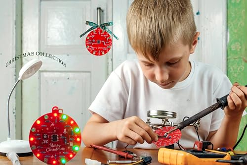 Fun & Easy Soldering Kit for Beginners: 2 Sets of Christmas Decoration Projects