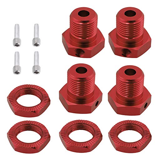 HobbyPark Aluminum 17mm Hex Wheel Hubs Adapter for 1/10 Traxxas E-Revo Summit T-Maxx Revo 3.3 2.5 Slayer Pro 4x4 Trucks Cars