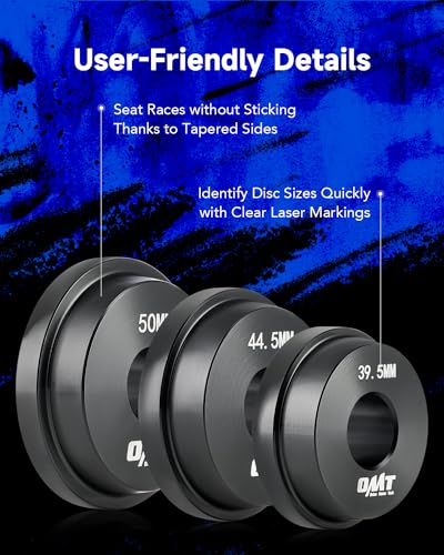Orion Motor Tech Bearing Press Kit, 10pc Bearing Race and Seal Driver Set with Seal Driver and 9 Bearing Adapters, Seal Installer Bearing Driver Kit for Bearing Installation, with Blue Case | Seal Installer Bearing Driver Kit for Bearing Installation with