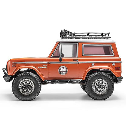 RGT RC Crawler 1:10 4wd Off Road Truck Rock Cruiser RC-4 Remote Control Car 4x4 Hobby RC Car Toy 136100V3FD Orange