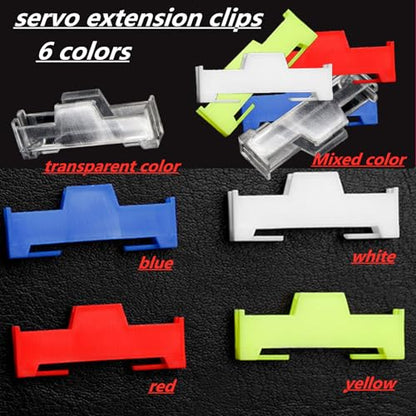 skrnrhrery Servo Cable Clip Lock, 20pcs Servo Extension Cable Safety Connector Clips Lead Wire Lock, for Rc Servo Expansion Cable Or Servo Y Adapter Cable, Jr Servo Cable Kit. (Yellow)… - color: (Yellow)