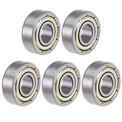 uxcell 696ZZ Deep Groove Ball Bearing 6x15x5mm Double Shielded ABEC-1 Bearings 5-Pack - size: 6mmx15mmx5mm