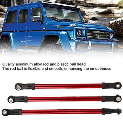 Aluminum Alloy Link Bars, 8Pcs Upgraded Durable for 313mm Wheelbase RC Crawler, 1/10 Scale Off-Road Vehicle Parts for Hobbyists Trail Riding and Rock Crawling Enthusiasts