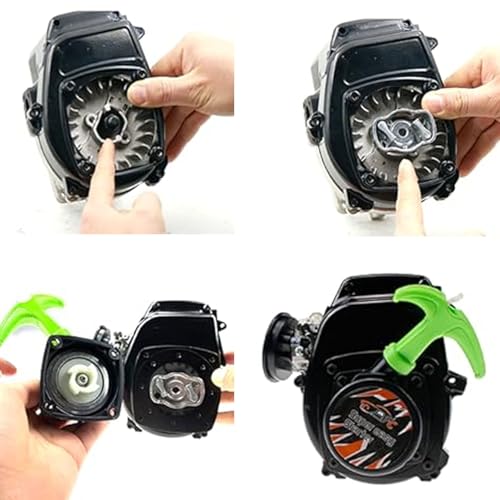 Super Easy Pull Starter (Black) | for 23cc-36cc Zenoah CY Rovan Top Speed Engine for 1/5 HPI ROFUN KM Baja LT FG GoPed RedCat Rc Car Parts - color: Black