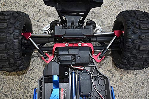 Aluminum Front & Rear Tie Rods With Stabilizer For 1/10 Traxxas HOSS 4X4 VXL 90076-4 - 24Pc Set Red
