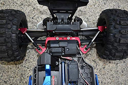 Aluminum Front & Rear Tie Rods With Stabilizer For 1/10 Traxxas HOSS 4X4 VXL 90076-4 - 24Pc Set Red