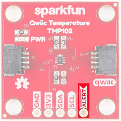 SparkFun Digital Temperature Sensor - TMP102 (Qwiic) - Use with 3.3V | Compatible w/ Arduino & other Single-board computers Easy-to-Use I2C sensor Plug-&-Play breakout board Runs 1.4-3.6V input