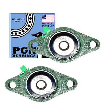 PGN UCFL201-8 (2 Pack) 2-Bolt Flange Bearing 1/2" Bore - size: 2, style: UCFL201-8