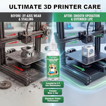 60ml 3D Printer Lubricating Oil Compatible with Bambu lab | Bearing Lubricant for X-Y Axis, 3D Printer Lube Compatible with Bambu lab X1C/A1/A1 mini/P1S/P1P Accessories