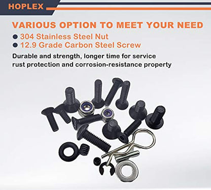 522PCS Universal RC Screw Kit Screw Assortment Set for Traxxas Redcat Arrma | Hardware Fasteners for Axial RC4WD HSP HPI SCX10 Losi 1/8 1/10 1/12 1/16 Scale RC Crawler Cars Trucks