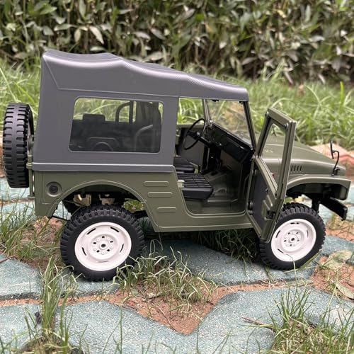 WPLDEWAN WPL C84 RC Rock Crawler RC Truck 4x4 Jimny RTR Remote Control Truck Off Road 1/10 Scale All Terrain Hobby Car with 370 Motor Proportional Throttle Steering Leaf Spring Chassis